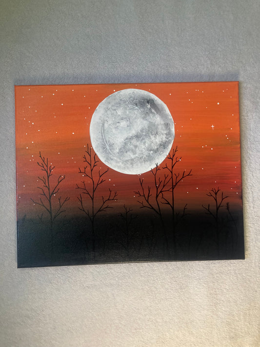 Varnished Acrylic Painting